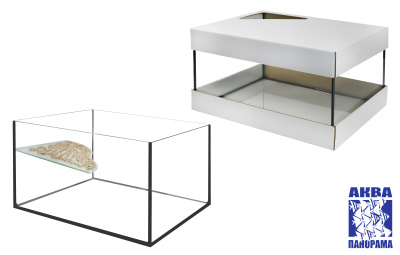 АКВАПАНОРАМА Черепашник с берегом 75л (600х400х315)